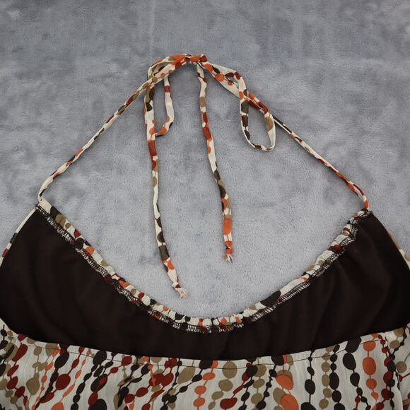 IZ Byer Shirt Womens S Multicolor Polka Dots Strap VNeck Sheer Sleeveless Blouse - Picture 14 of 16